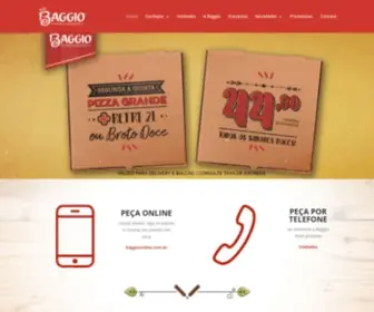 Pizzariabaggio.com.br(Pizzaria Baggio) Screenshot