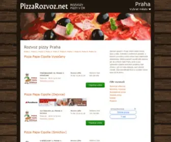 Pizzarozvoz.net(Pizza Praha) Screenshot