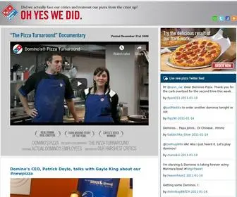 Pizzaturnaround.com Screenshot