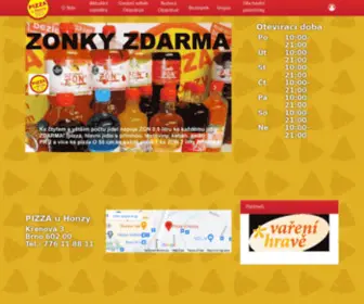 Pizzauhonzy.cz(Pizza U Honzy) Screenshot