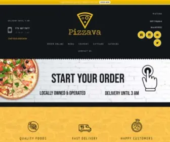 Pizzava.com(Pizza Store in Reno) Screenshot