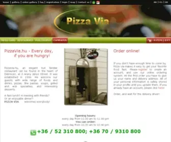 Pizzavia.hu(Pizza pizzéria) Screenshot