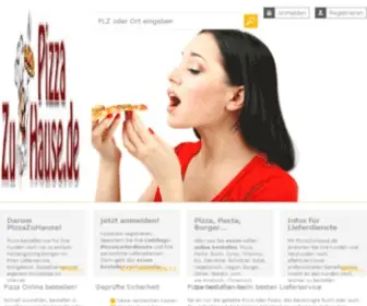 Pizzazuhause.de(Pizza bestellen) Screenshot