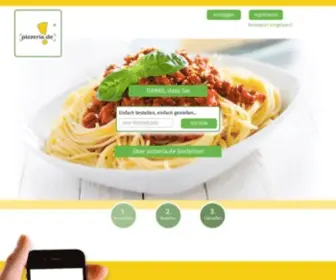 Pizzeria.de(Bestell Deine Pizza einfach online bei) Screenshot