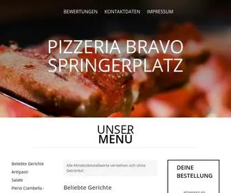 Pizzeriabravo-Bochum.de(Pizzeria Bravo Springerplatz) Screenshot