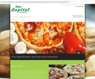 Pizzeriacapital.com(Pizza Capital Montreal) Screenshot