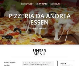 Pizzeriadaandreaessen.de(Pizzeria da Andrea Essen) Screenshot