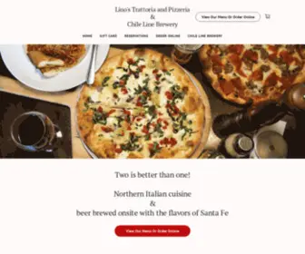 Pizzeriadalino.com(Lino's & Chile Line) Screenshot