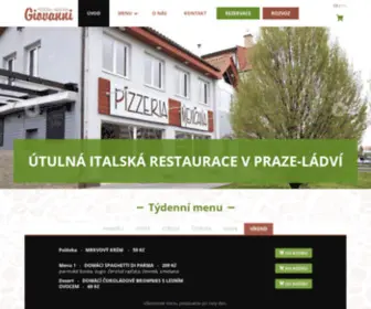 Pizzeriagiovanni.cz(Ládví) Screenshot