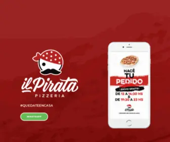 Pizzeriailpirata.com(Hace 40 años que nos dedicamos a amasar verdadera pizza a la piedra. Lamadrid 360. Bahía Blanca) Screenshot