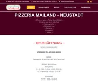 Pizzeriamailand-Neustadt.de(PIZZERIA MAILAND) Screenshot