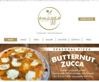 Pizzeriaomaggio.com(Pizzeria Omaggio) Screenshot