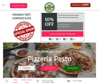 Pizzeriapesto.com(Pizzeria Pesto) Screenshot