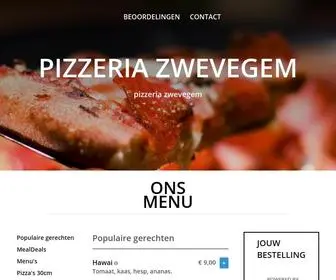 Pizzeriazwevegem.be(Pizzeria Zwevegem) Screenshot