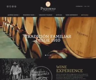 Pizzornowines.com(Viñedo) Screenshot