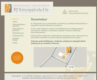 PJ-Yrityspalvelu.fi(PJ Yrityspalvelu Oy) Screenshot