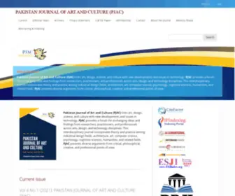 Pjac.com.pk(PAKISTAN JOURNAL OF ART AND CULTURE (PJAC)) Screenshot