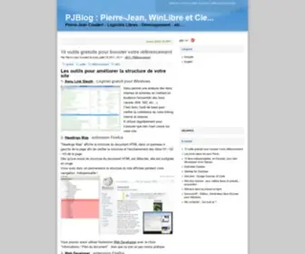 PJblog.net(Pierre-Jean, WinLibre et Cie) Screenshot