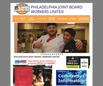 PJbworkersunited.org(Philadelphia Joint Board) Screenshot