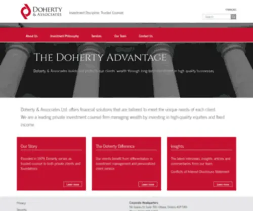 Pjdoherty.com(Doherty & Associates Ltd) Screenshot