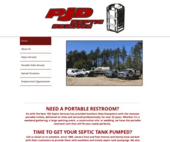 PJdservices.com(Portable Toilet) Screenshot