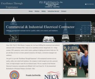 Pjelliselectric.com(PJ Ellis Electrical Company) Screenshot