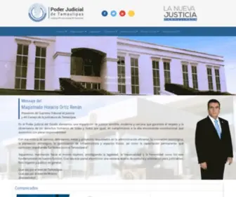 Pjetam.gob.mx(Poder Judicial de Tamaulipas) Screenshot
