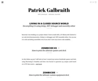 Pjgalbraith.com(Patrick Galbraith) Screenshot