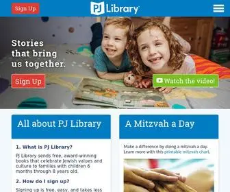 Pjlibrary.org(Free Books for Jewish Children and Their Families) Screenshot