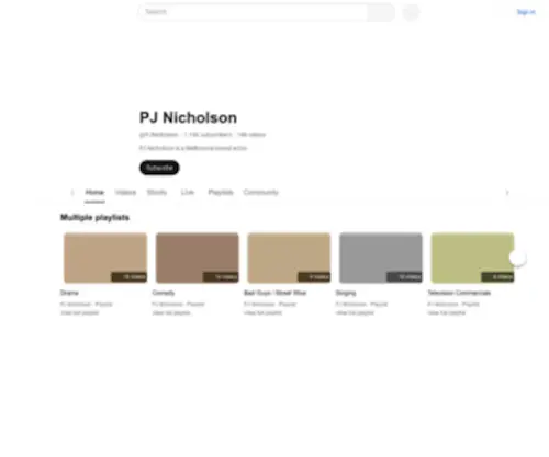 Pjnicholson.com(Computer applications) Screenshot