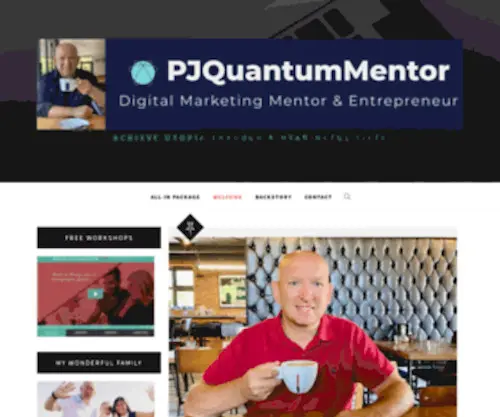 Pjquantummentor.com(Lifestyle Entrepreneur) Screenshot