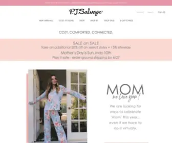 Pjsalvage.com(Luxury women’s sleepwear &amp; loungewear) Screenshot