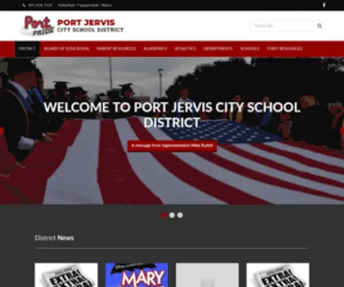 PJSchools.org(Port Jervis City School District) Screenshot