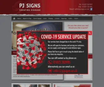 Pjsigns.co.uk(Sign Maker) Screenshot