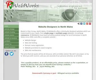 PJWW.co.uk(Website Designers in Glan Conwy) Screenshot