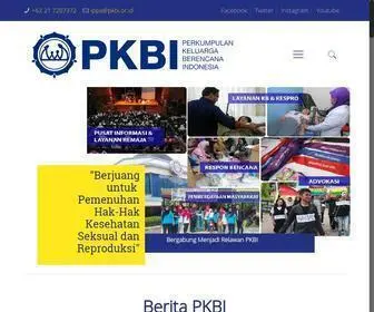 Pkbi.or.id(PKBI Pusat) Screenshot