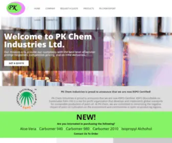 PKchemind.com(PK Chem Industries Ltd) Screenshot