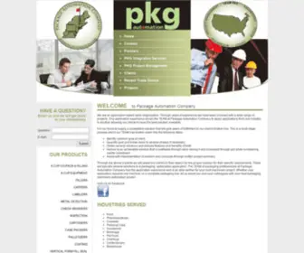 Pkgautomation.com(Package Automation Company) Screenshot