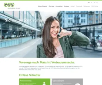 PKG.ch(Die Pensionskasse für KMU) Screenshot