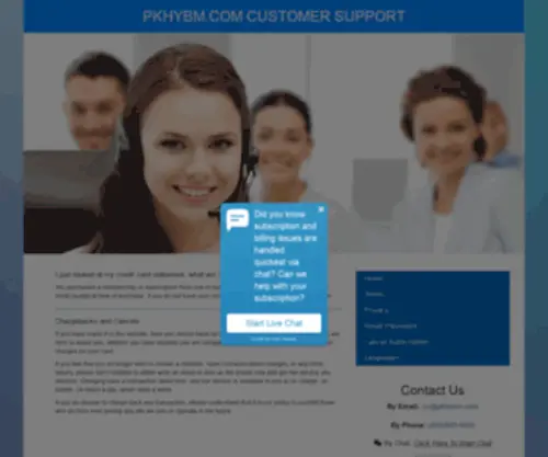 PKHYBM.com(Support Center) Screenshot