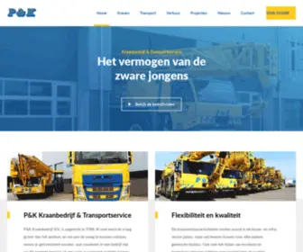 PKkranen.nl(P&K Kraanbedrijf) Screenshot