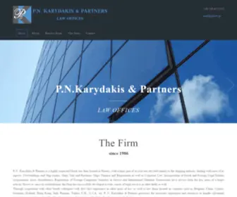 Pklaw.gr(Panayotis Karydakis Maritime Law Offices Piraeus Greece Ship Vessel Lawyers) Screenshot