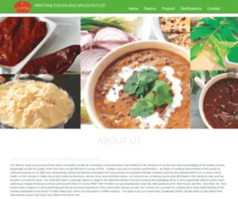 PKmfinefoods.com(PKM FINE FOODS AND SPICES PVT LTD) Screenshot