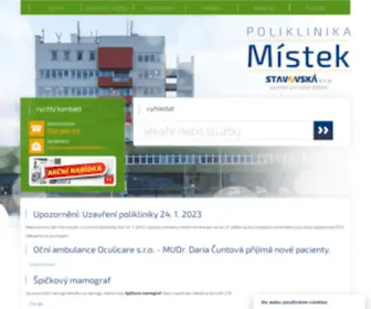 Pkmistek.cz(Zdravotnické centrum) Screenshot