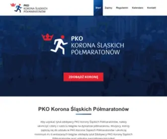 Pkokoronaslaska.pl(PKO Korona Śląskich Półmaratonów) Screenshot