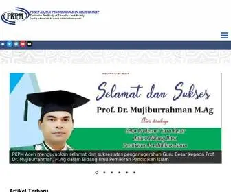 PKPM-Aceh.org(Center for Study Education and Society) Screenshot