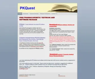 Pkquest.com(Free Pharmacokinetic Textbook and Software Package    ) Screenshot