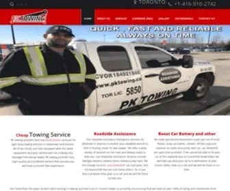 Pktowing.ca(PK towing) Screenshot