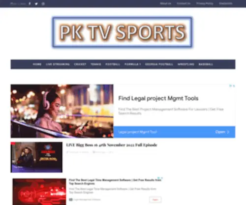 PKTVsports.com(PKTVSports) Screenshot