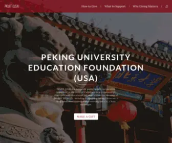 Pkuefusa.org(Peking University Education Foundation (USA)) Screenshot